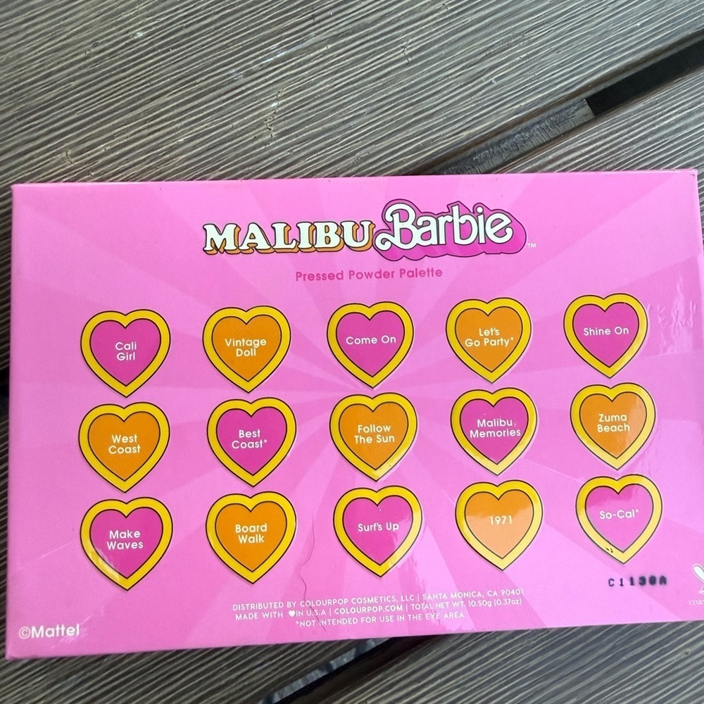 🌴 ColourPop x Barbie “Malibu Barbie” Eyeshadow Palette 🌅 - Picture 3 of 3